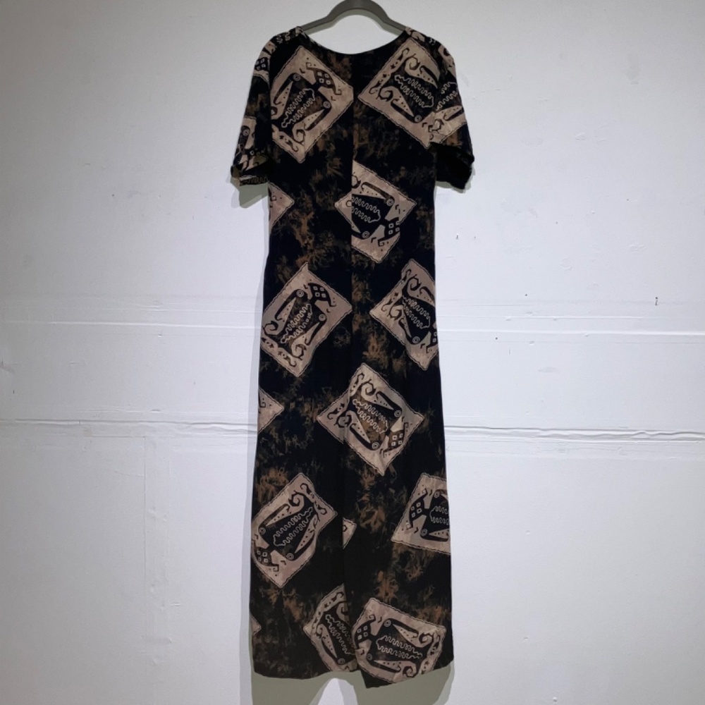 Vintage Black and cream super wide leg jumpsuit - Picture 7 of 13